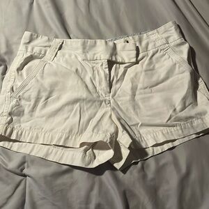 J Crew low rise shorts. (City fit) white size 6